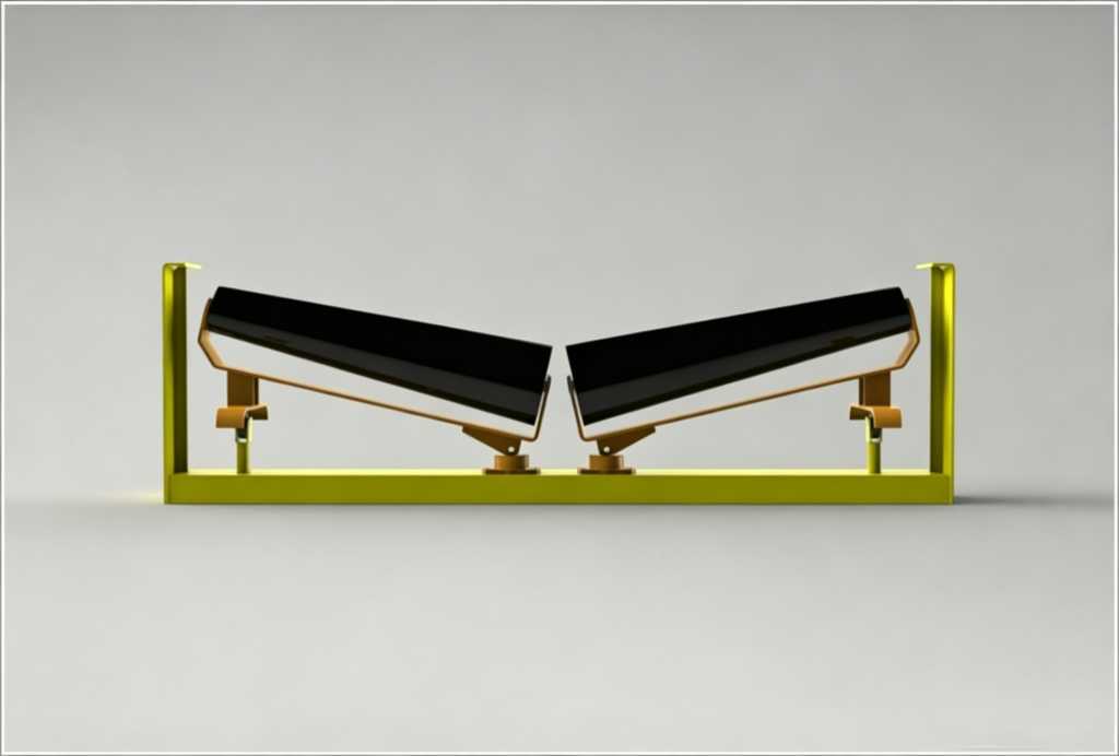 Conical Downward-Angled Center Idler Roll Set