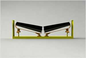 Conical Downward-Angled Center Idler Roll Set