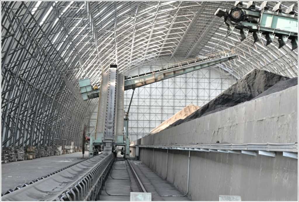 Steep-angle belt conveyor