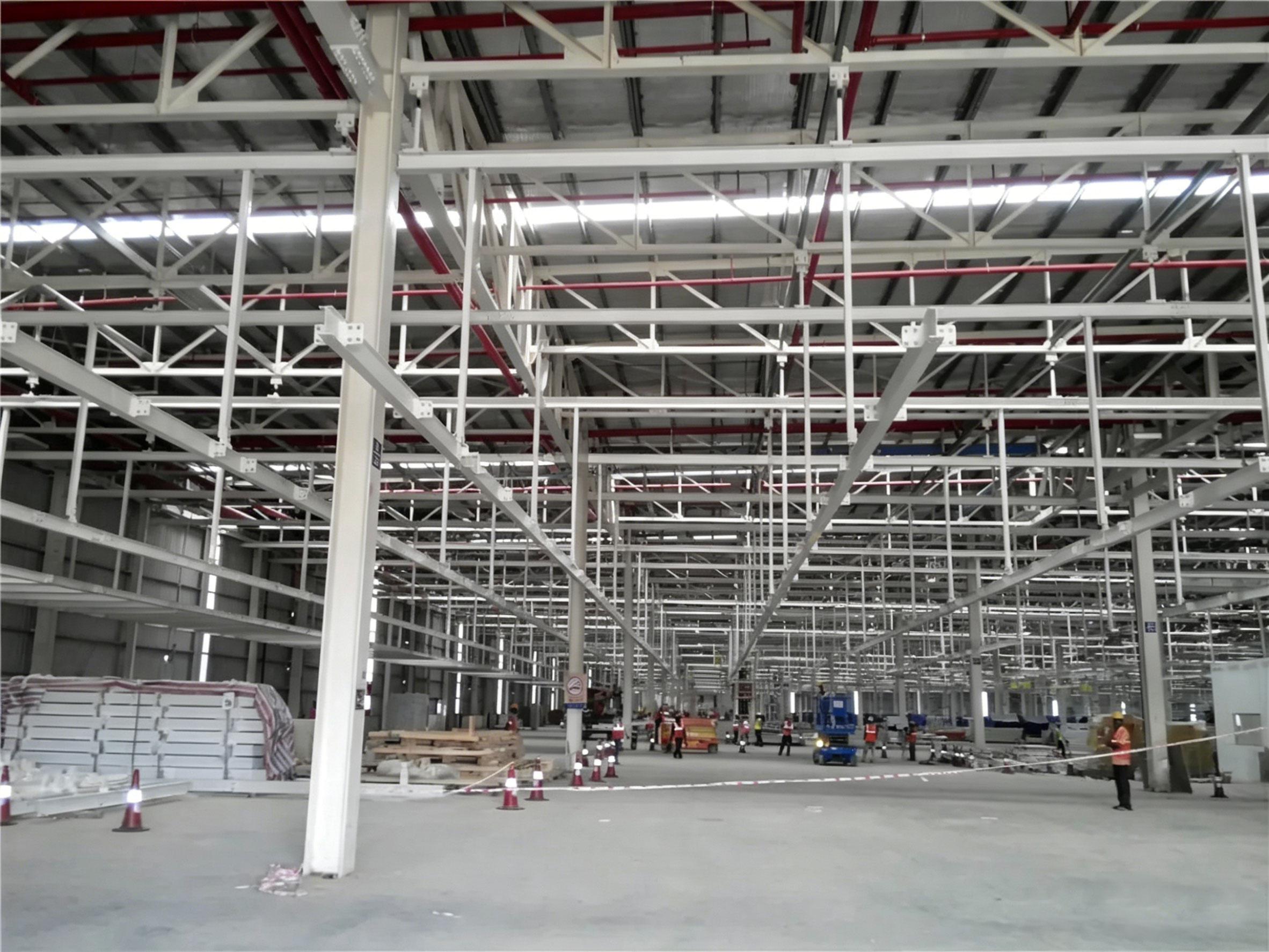 2,400-ton Ford automobile assembly plant and body steel structure project in India